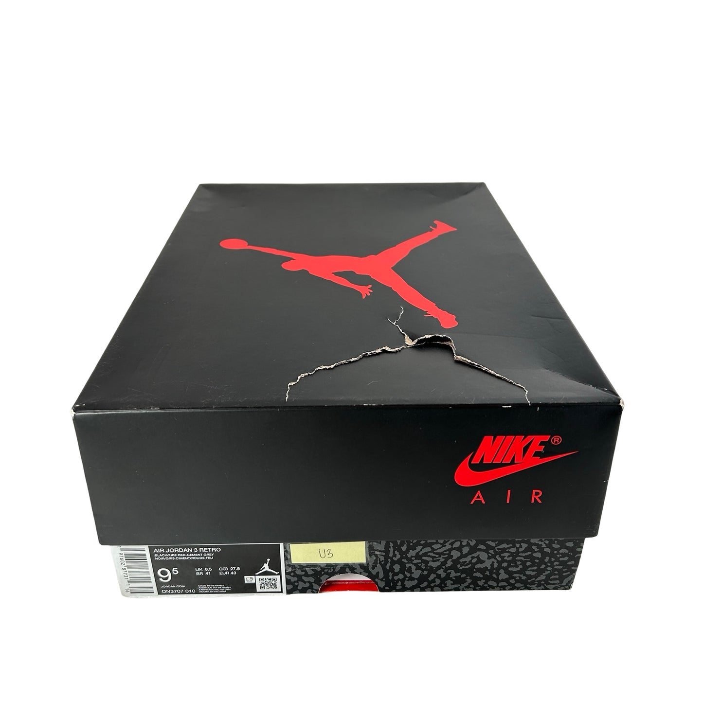 DN3707 010 Jordan 3 Retro Black Cement Reimagined (2024) [USED] - 9.5 M (Used3)
