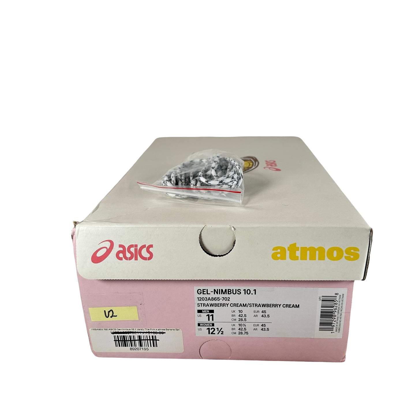 1203A865 702 ASICS Gel-Nimbus 10.1 Vandy The Pink x atmos Banana Split Strawberry [USED] - 11 M (Used2)