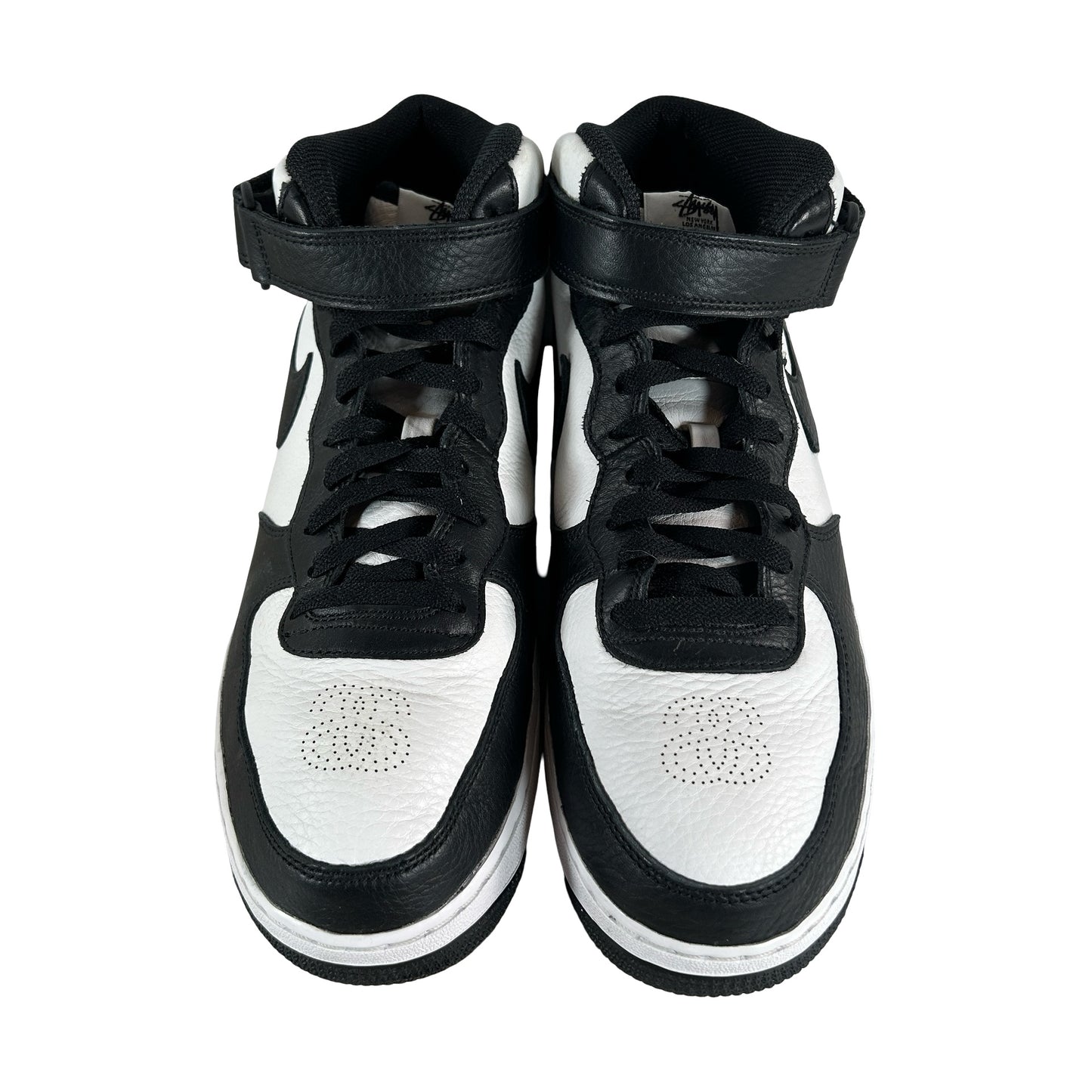 DJ7840 002 Nike Air Force 1 Mid Stussy Grey Black [USED] - 11 M (Used)