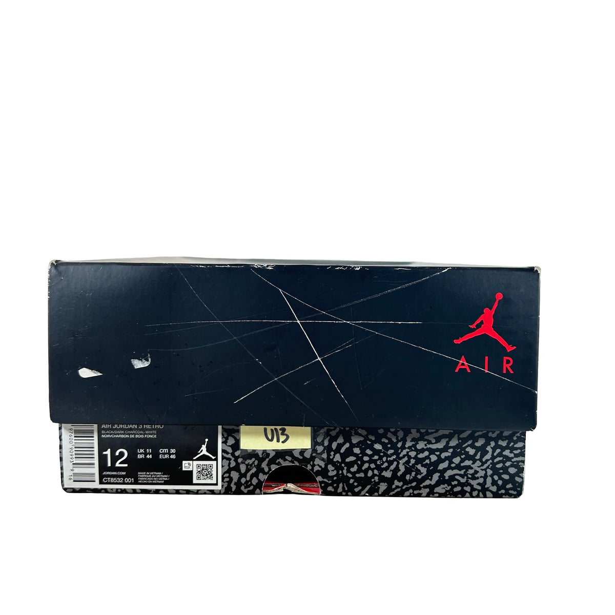 CT8532 001 Jordan 3 Retro Black Cat (2025) [USED] - 12 M (Used13)