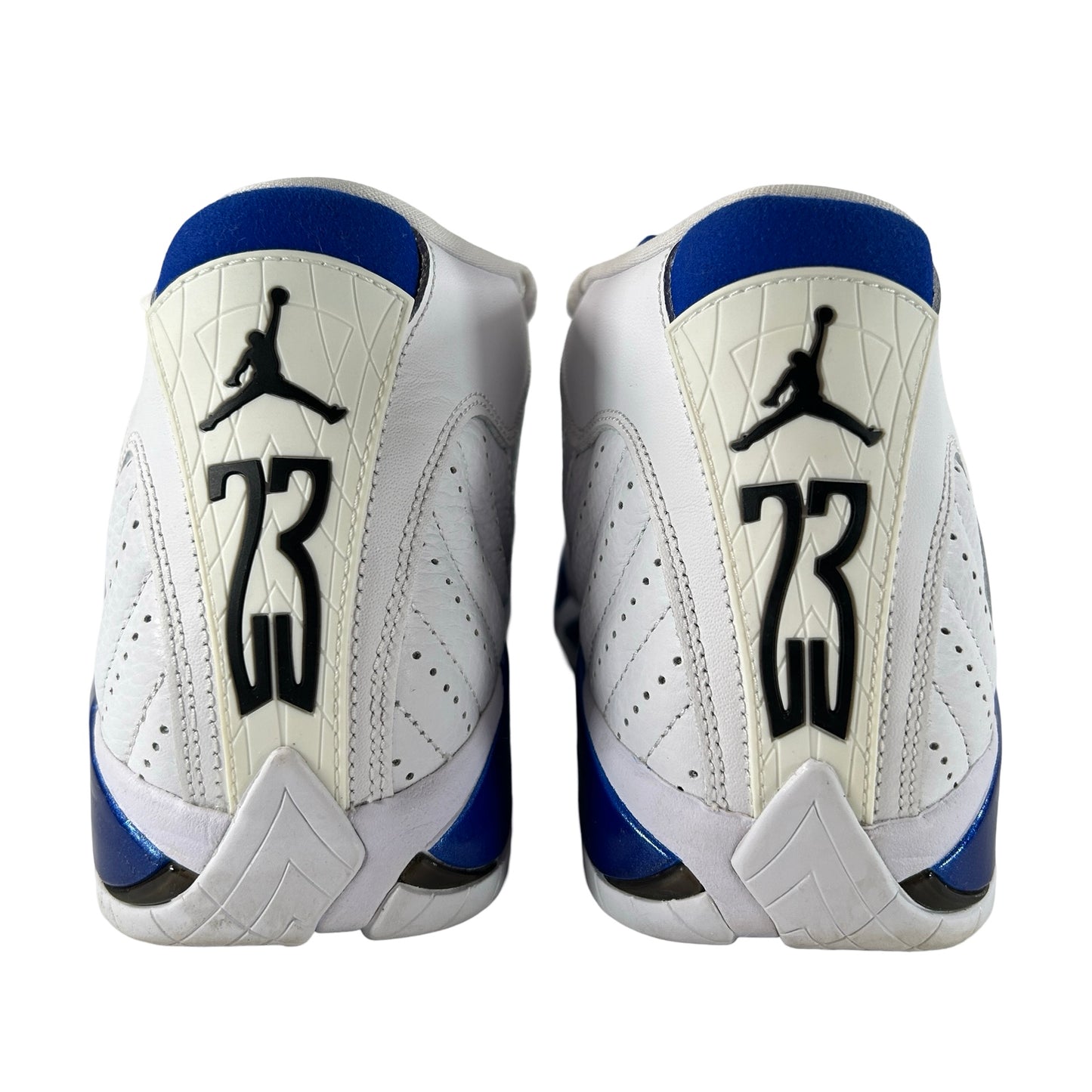 487471 104 Jordan 14 Retro White Hyper Royal [USED] - 9 M (Used2)
