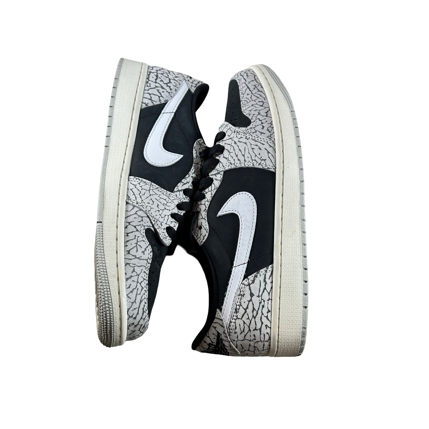 CZ0790 001 Jordan 1 Retro Low OG Black Cement [USED] - 9.5 M (Used)