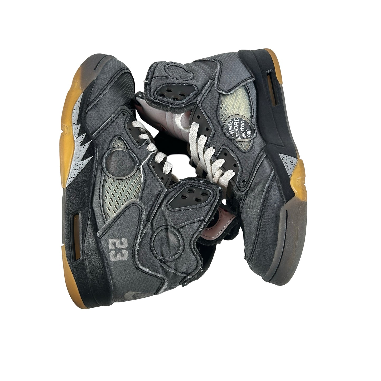 CT8480 001 Jordan 5 Off-White Black [USED] - 8 M (Used8)