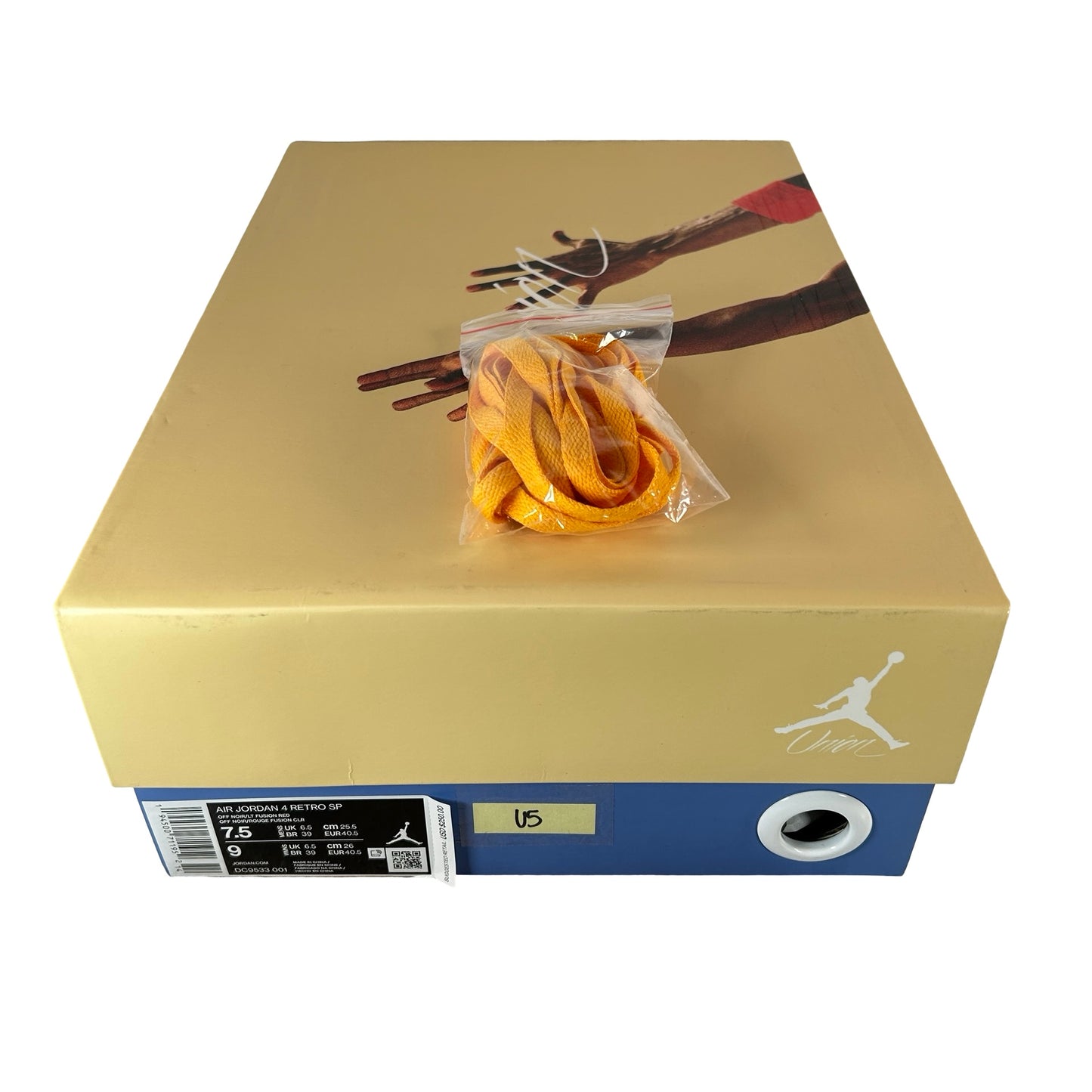 DC9533 001 Jordan 4 Retro Union Off Noir [USED] - 7.5 M (Used5)