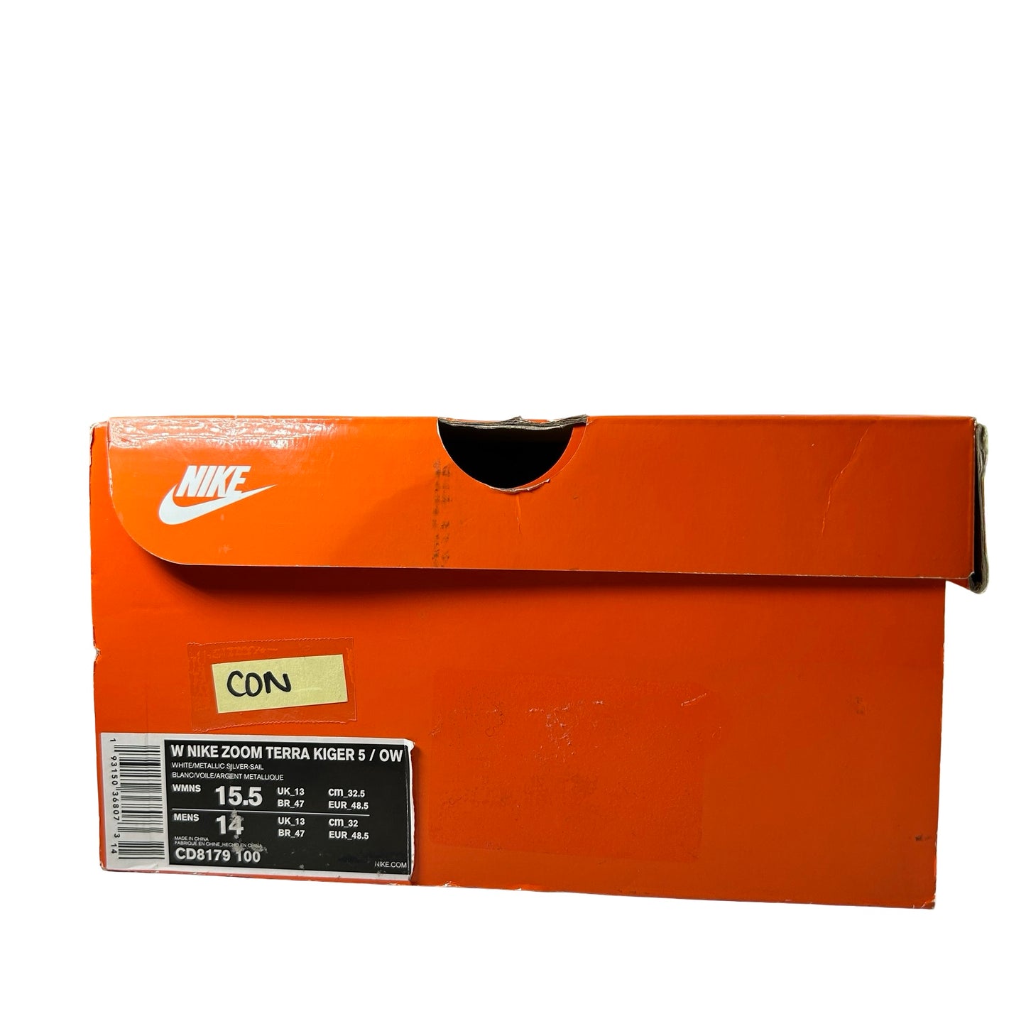 CD8179 100 Nike Zoom Terra Kiger 5 Off-White White (W) [CONDITIONAL] - 15.5 W (Yellowing)