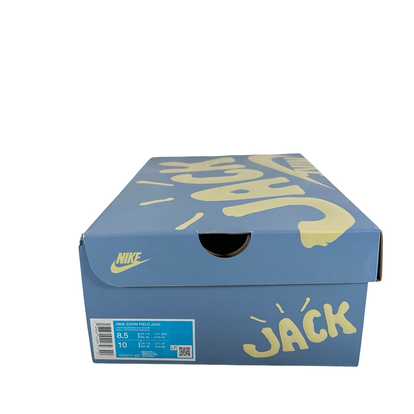 HQ3072 400 Nike Zoom Field Jaxx Travis Scott Leche Blue [USED] - 8.5 M (Used)