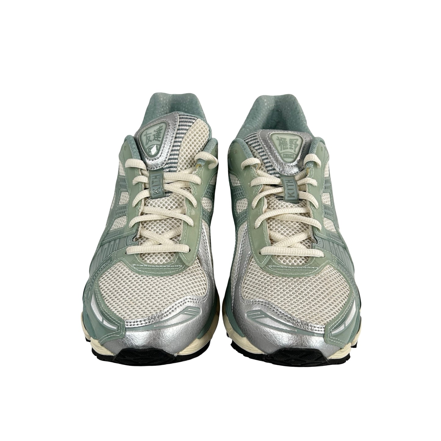 1203A675 100 ASICS Gel-Kayano 12.1 Kith Cream Sage [USED] - 8.5 M (Used) (No Box)