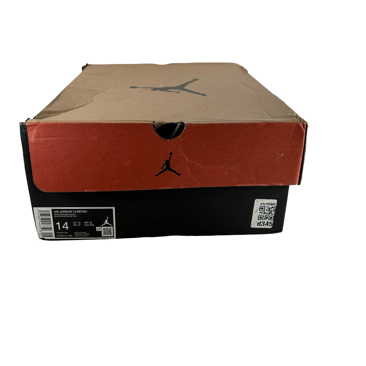 CT8013 162 Air Jordan 12 Red Taxi [USED] - 14 M (Used)