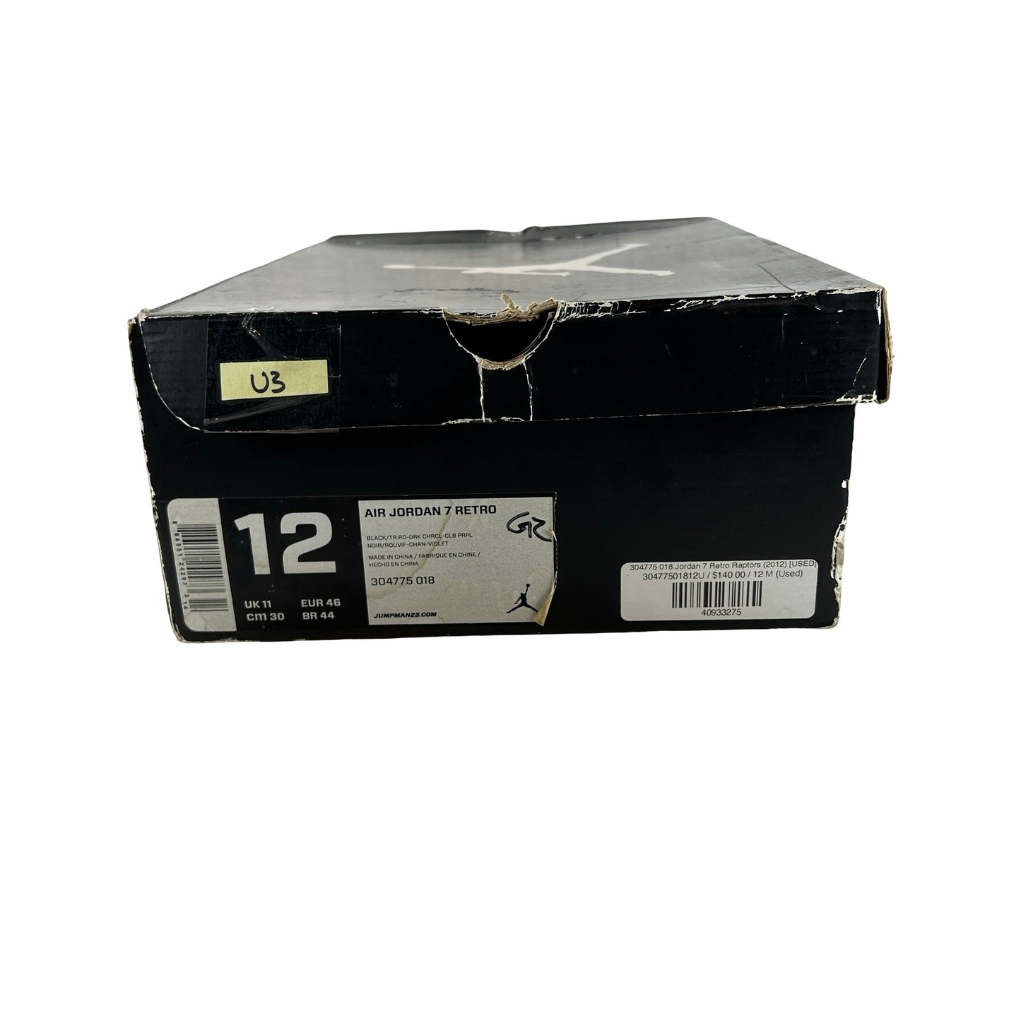 304775 018 Jordan 7 Retro Raptors (2012) [USED] - 12 M (Used3)