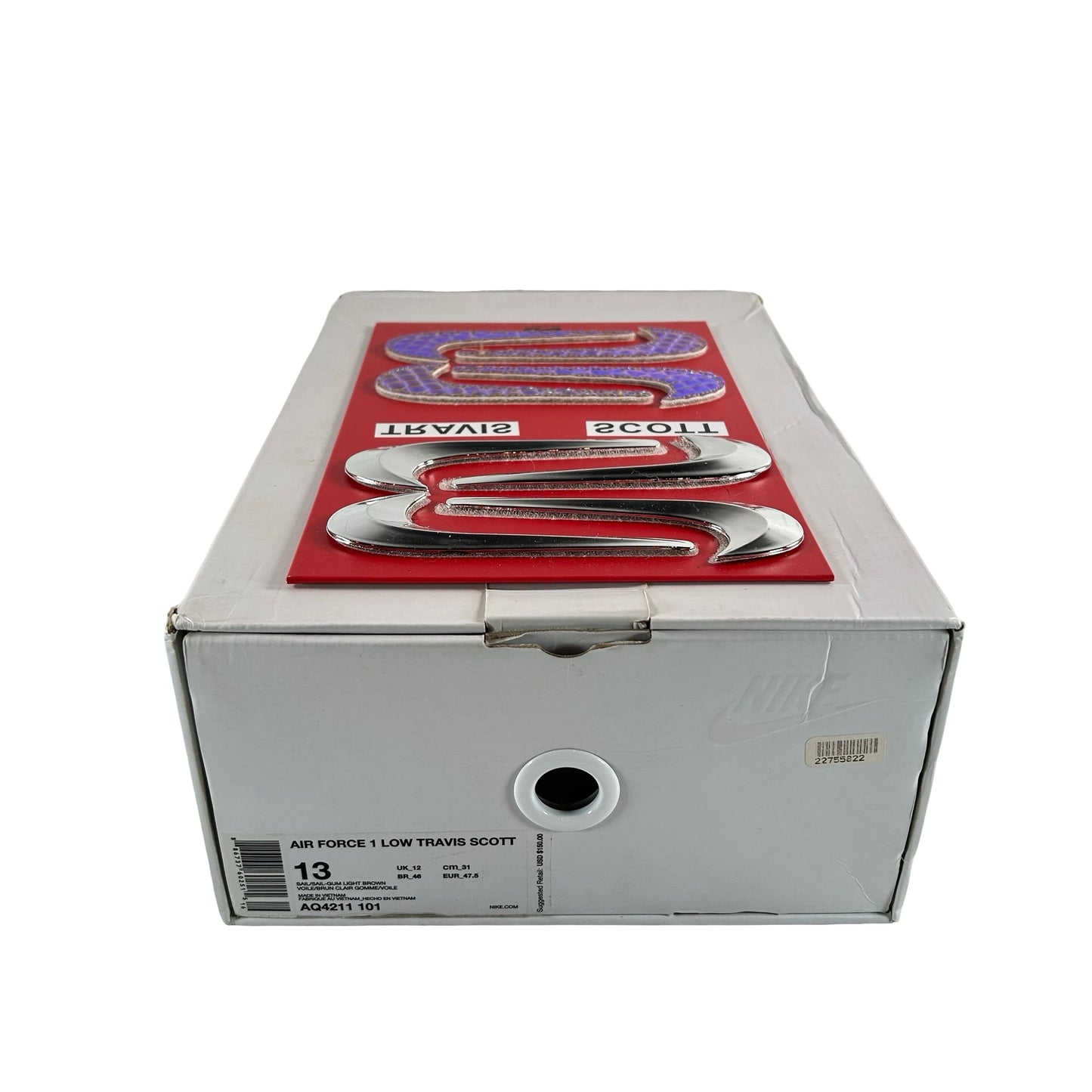 AQ4211 101 Nike Air Force 1 Low Travis Scott Sail [USED] - 13 M (Used2)