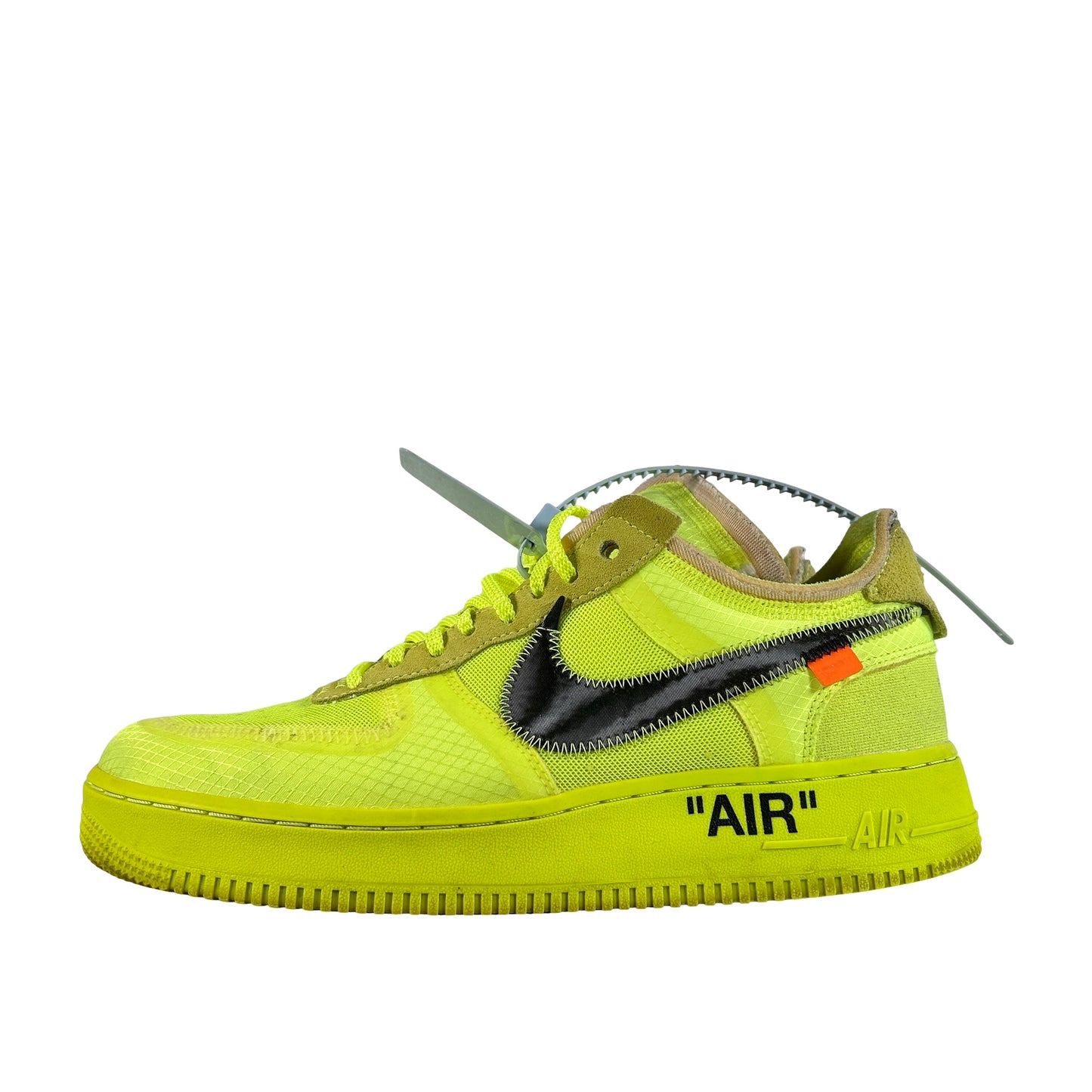 AO4606 700 Nike Air Force 1 Low Off-White Volt [USED] - 9 M (Used5)