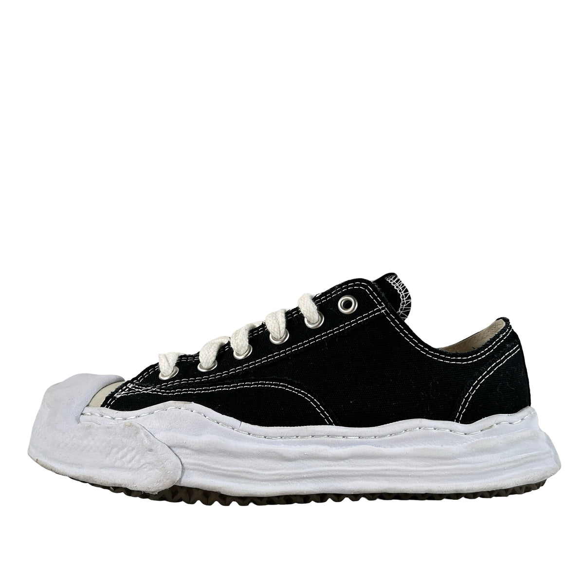AO5FW702 Maison Mihara Yasuhiro Hank OG Sole Canvas Low Black [USED] - 43 EU / 10 M (Used)