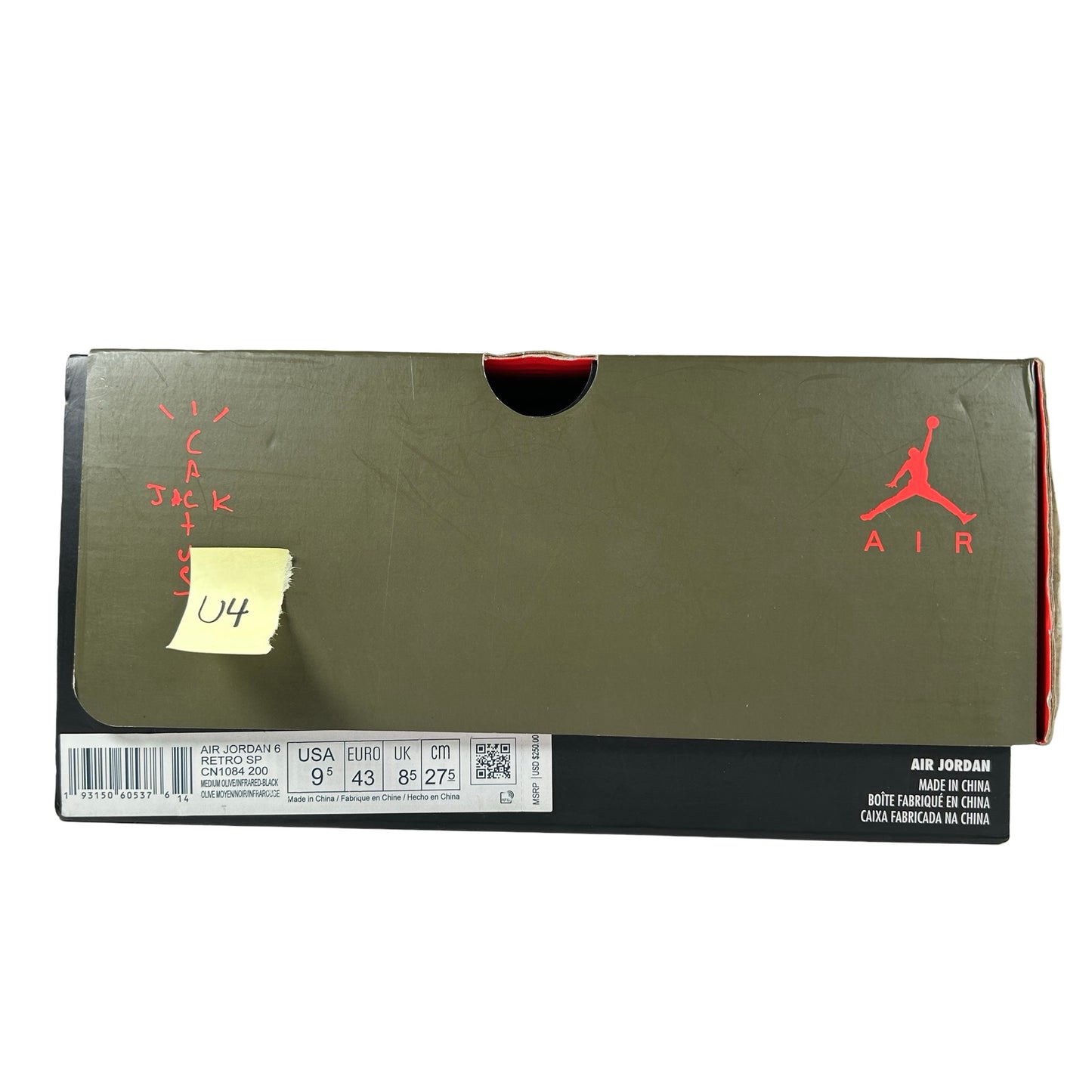 CN1084 200 Jordan 6 Retro Travis Scott [USED] - 9.5 M (Used4)