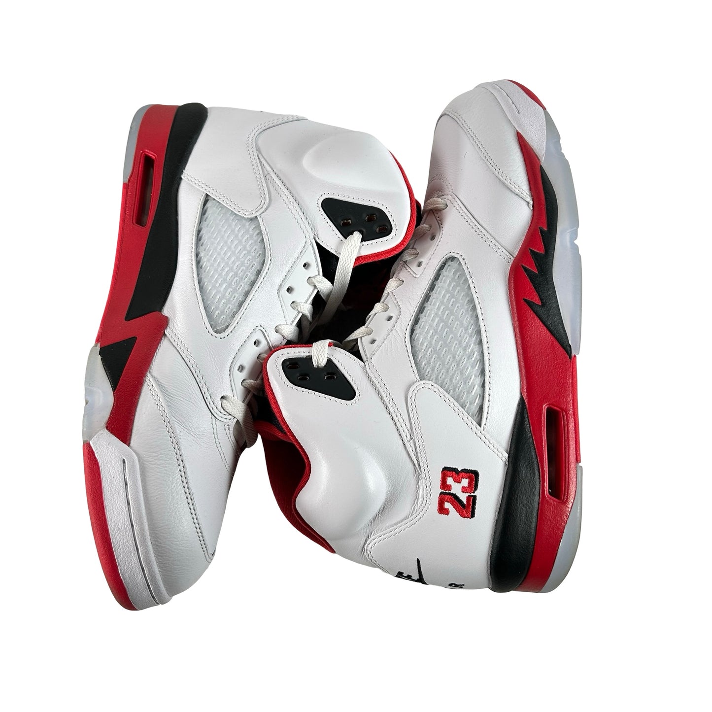 HQ7978 101 Jordan 5 Retro Fire Red Black Tongue (2025) [USED] - 11 M (Used)