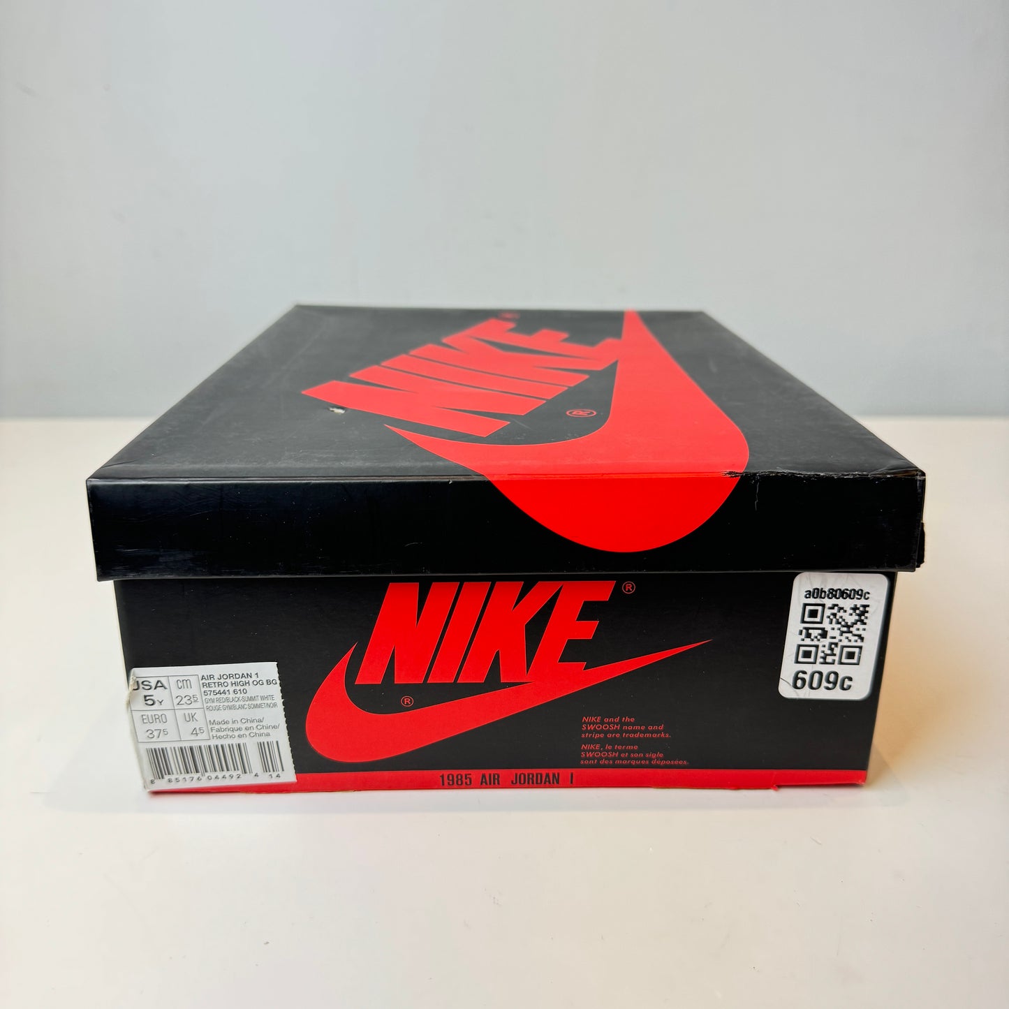 575441 610 Jordan 1 Retro High Bred Toe (GS) [USED] - 5 Y (Used)