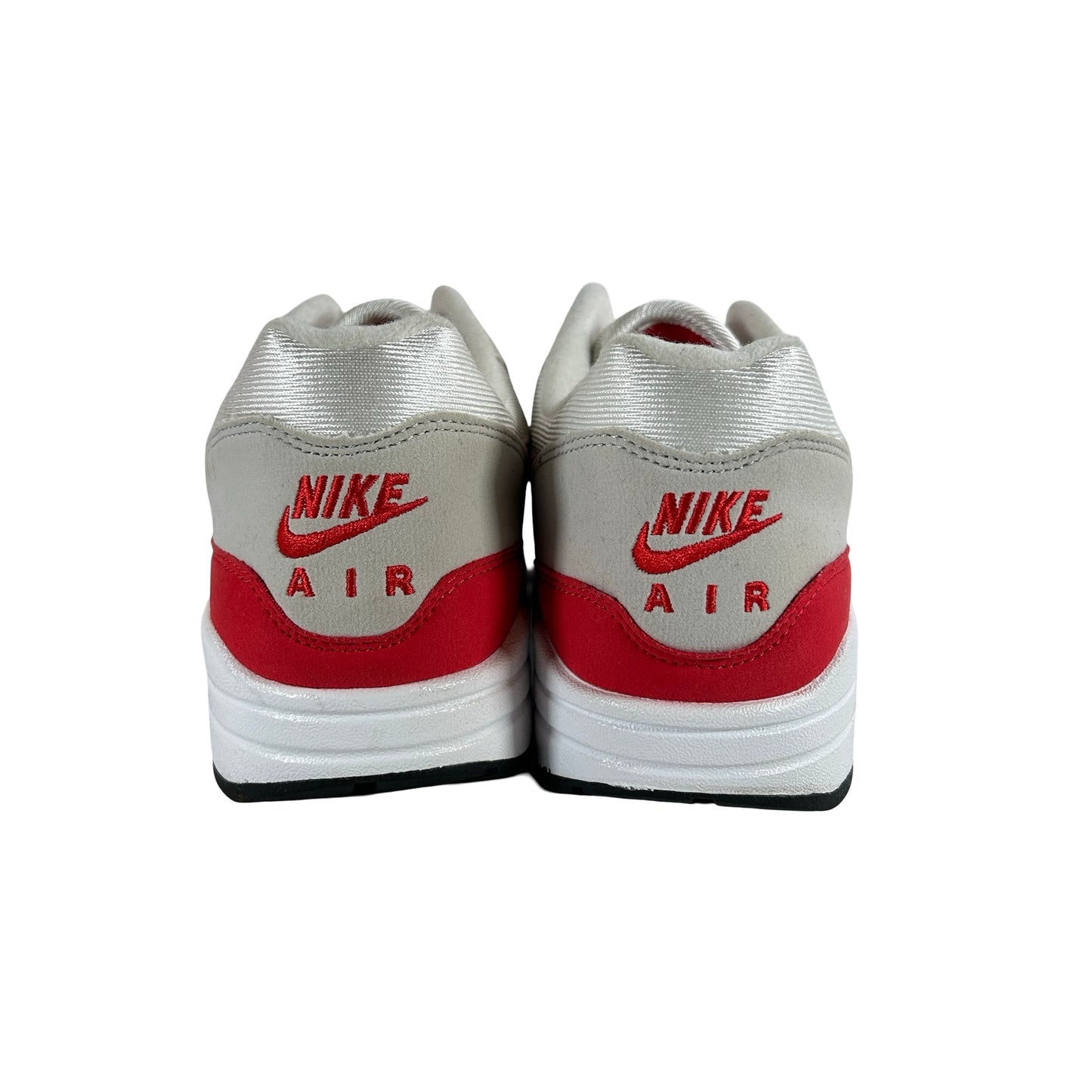 908375 103 Nike Air Max 1 Anniversary Red (2017/2018 Restock Pair) [USED] - 8.5 M (Used)
