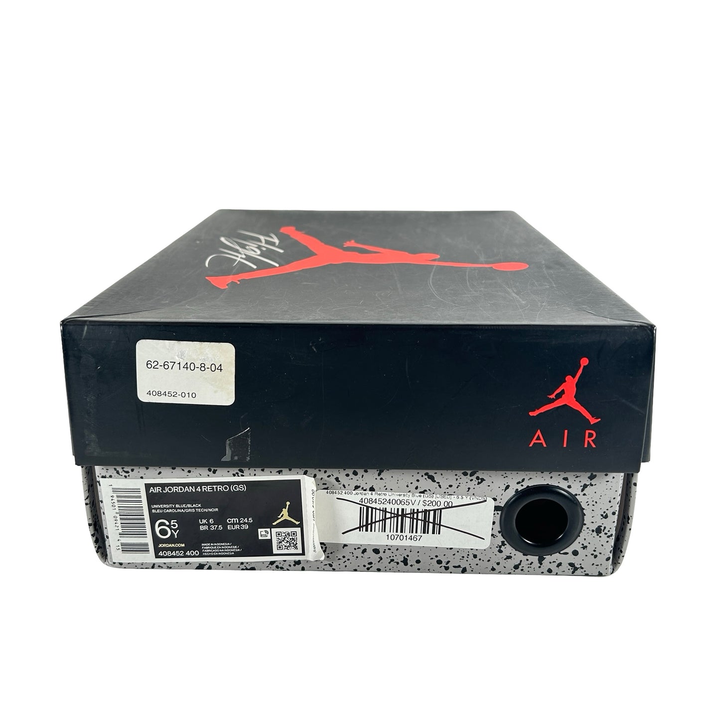 408452 400 Jordan 4 Retro University Blue (GS) [USED] - 6.5 Y (Used)