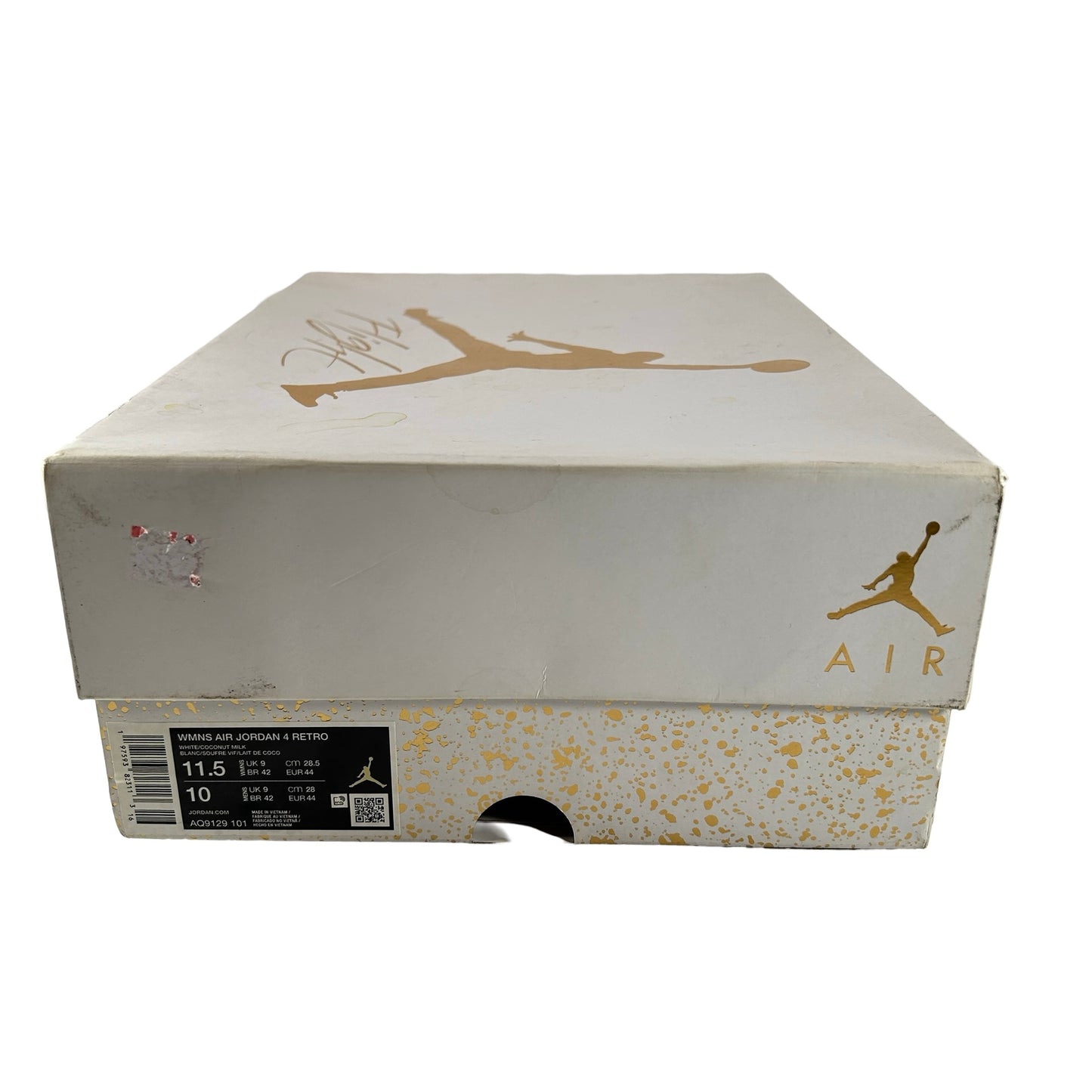 AQ9129 101 Jordan 4 Retro Vivid Sulfur (Women's) [USED] - 11.5 W (Used2)