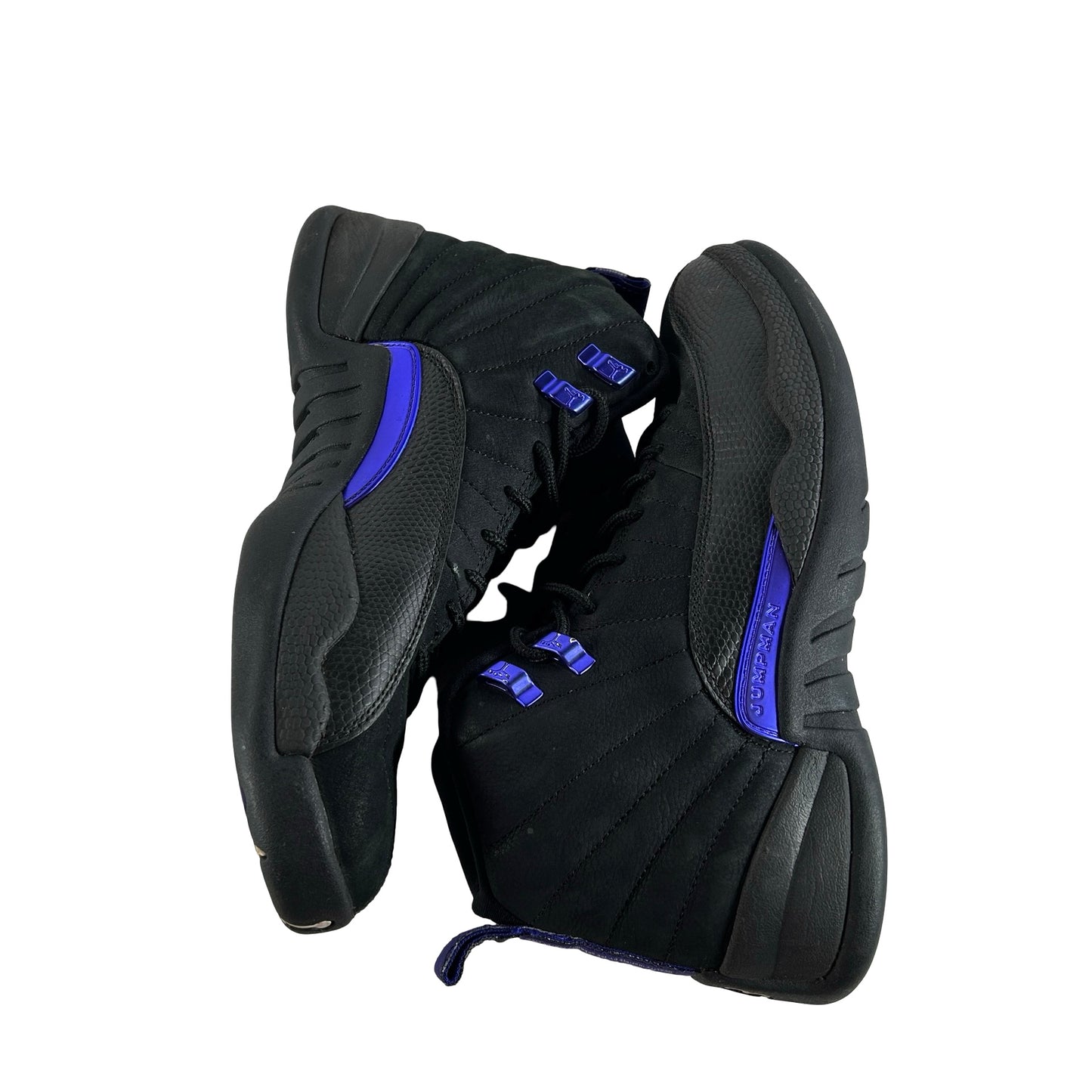 CT8013 005 Jordan 12 Retro Black Dark Concord [USED] - 8 M (Used) (No Box)