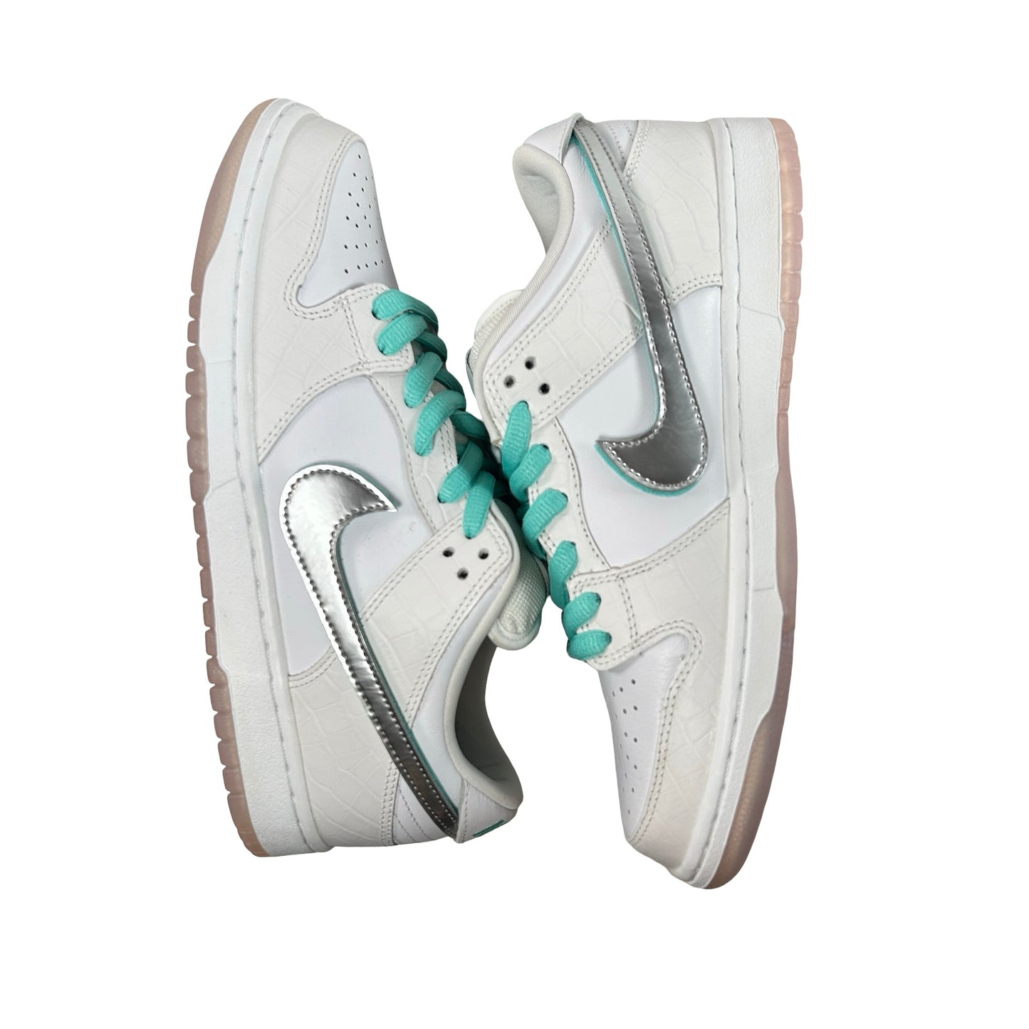 BV1310 100 Nike SB Dunk Low Diamond Supply Co. White Diamond [CONDITIONAL] - 9 M (Yellowing)