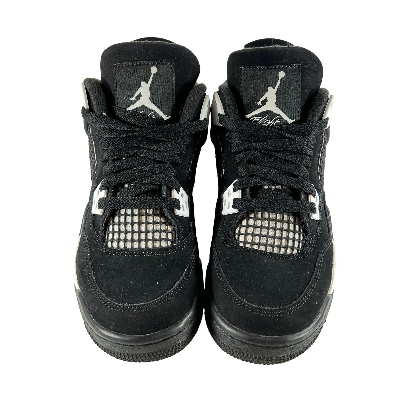 FQ8213 001 Jordan 4 Retro White Thunder (GS) [USED] - 4 Y (Used)