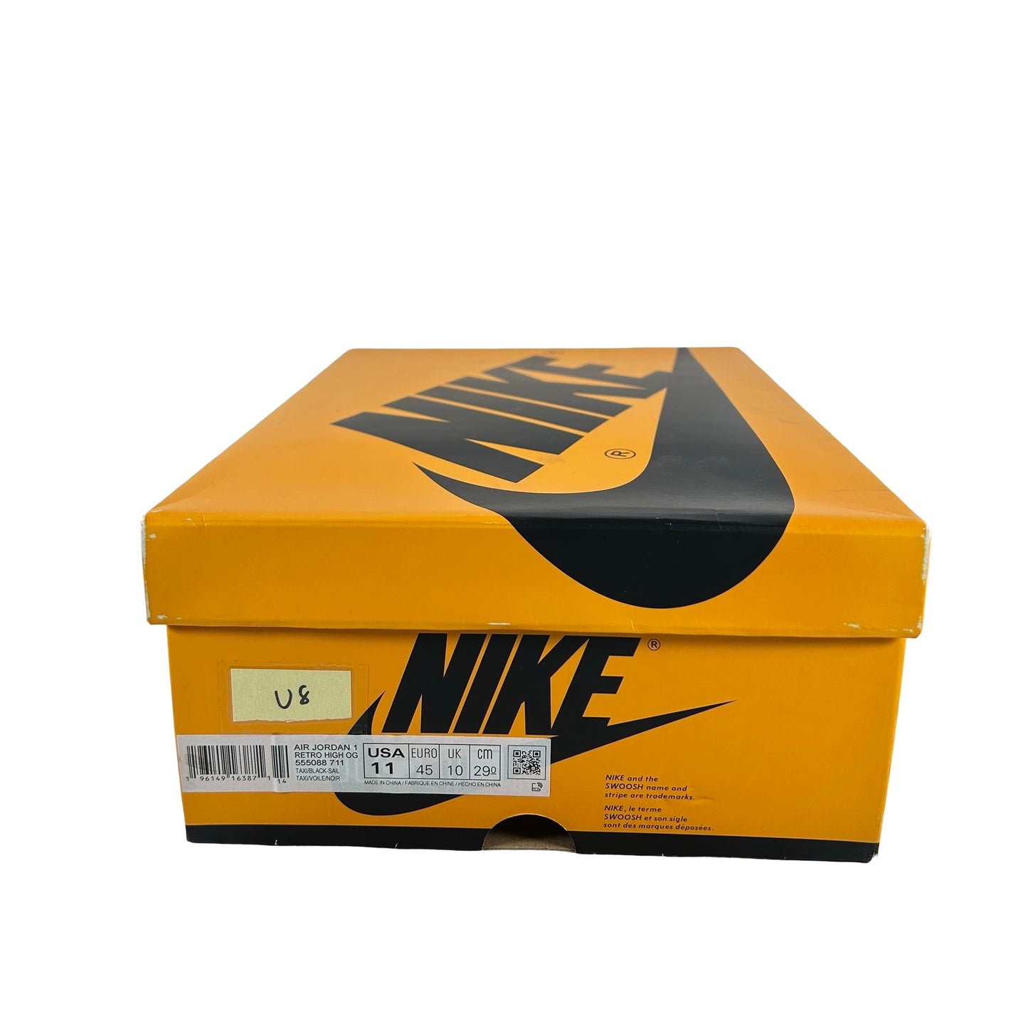 555088 711 Jordan 1 Retro High OG Yellow Toe [USED] - 11 M (Used8)