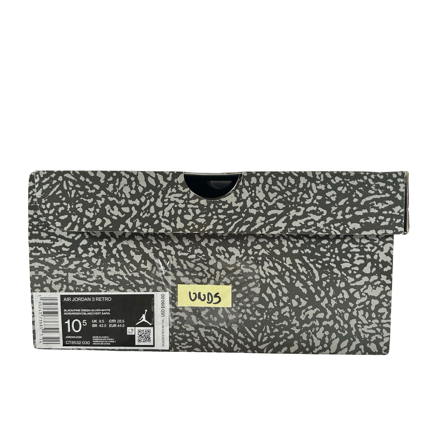 CT8532 030 Jordan 3 Retro Pine Green [USED] - 10.5 M (VNDS)