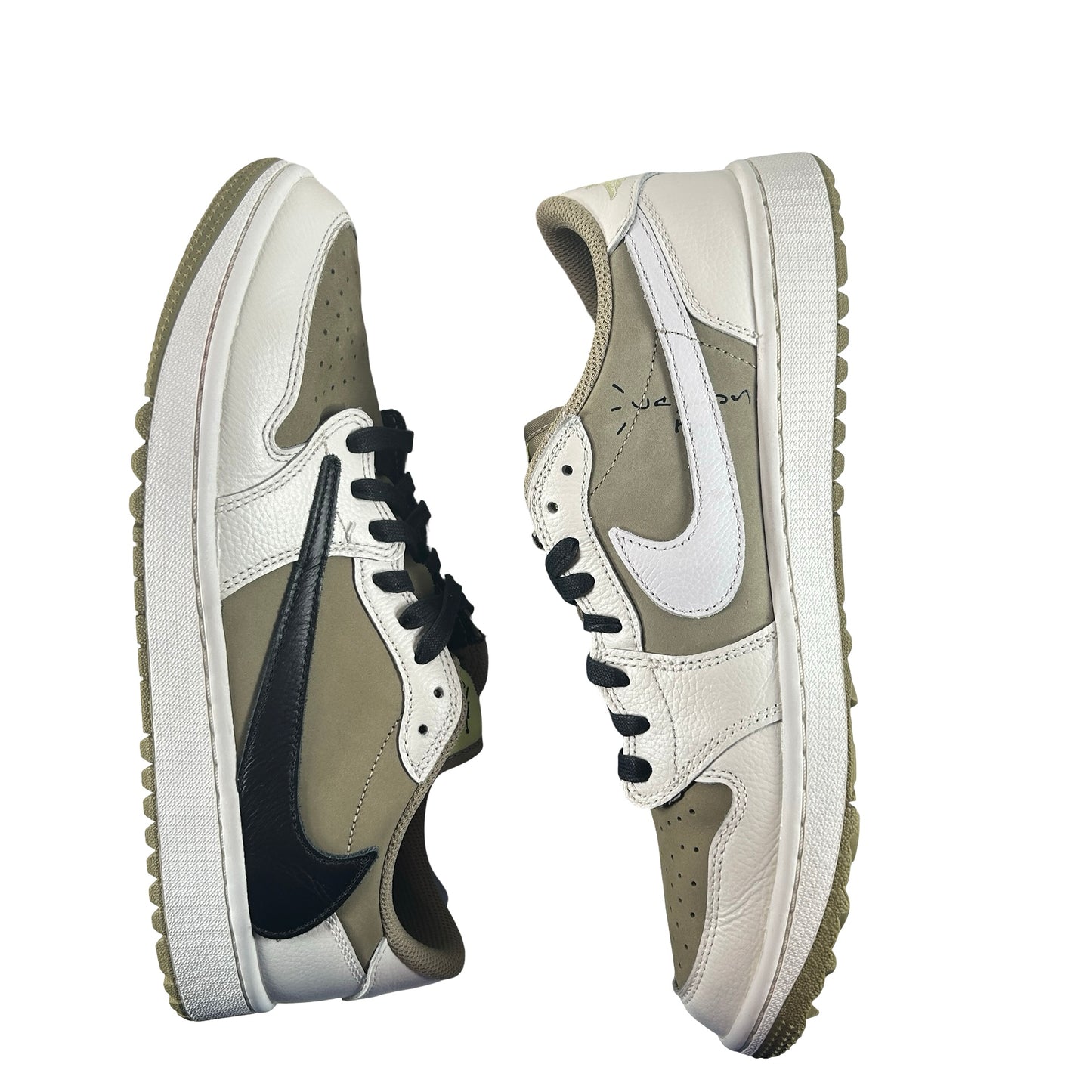 FZ3124 200 Jordan 1 Retro Low Golf Travis Scott Neutral Olive [USED] - 10.5 M (Used)