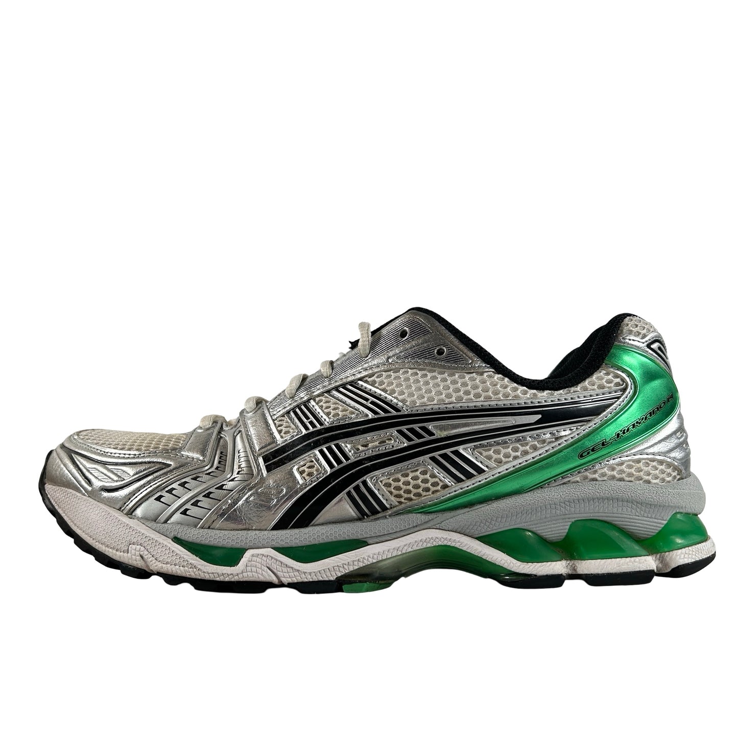 1201A019 110 ASICS Gel-Kayano 14 White Malachite Green [USED] - 10 M (Used3)