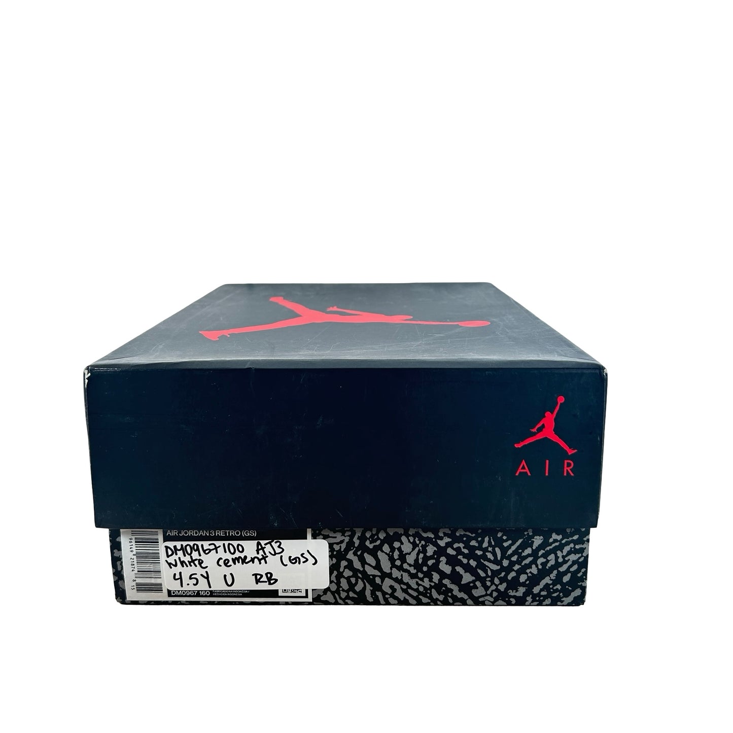DM0967 100 Jordan 3 Retro White Cement Reimagined (GS) [USED] - 4.5 Y (Used) (Replace Box)