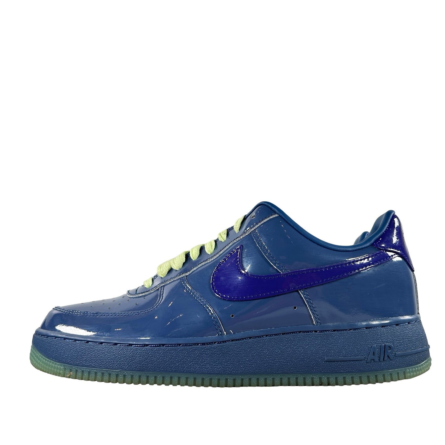 IO4489 400 Nike Air Force 1 Low Patent Leather Mystic Navy Grape Ice [USED] - 10.5 M (Used)