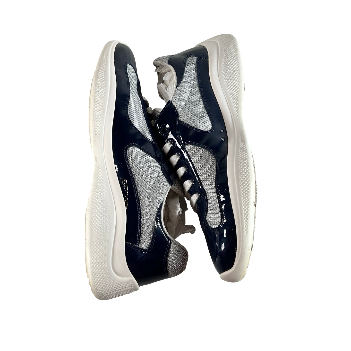 4E3400 ASZ F0FJT Prada America's Cup Royal Blue Silver [USED] - UK 11  / US 12 M (Used)