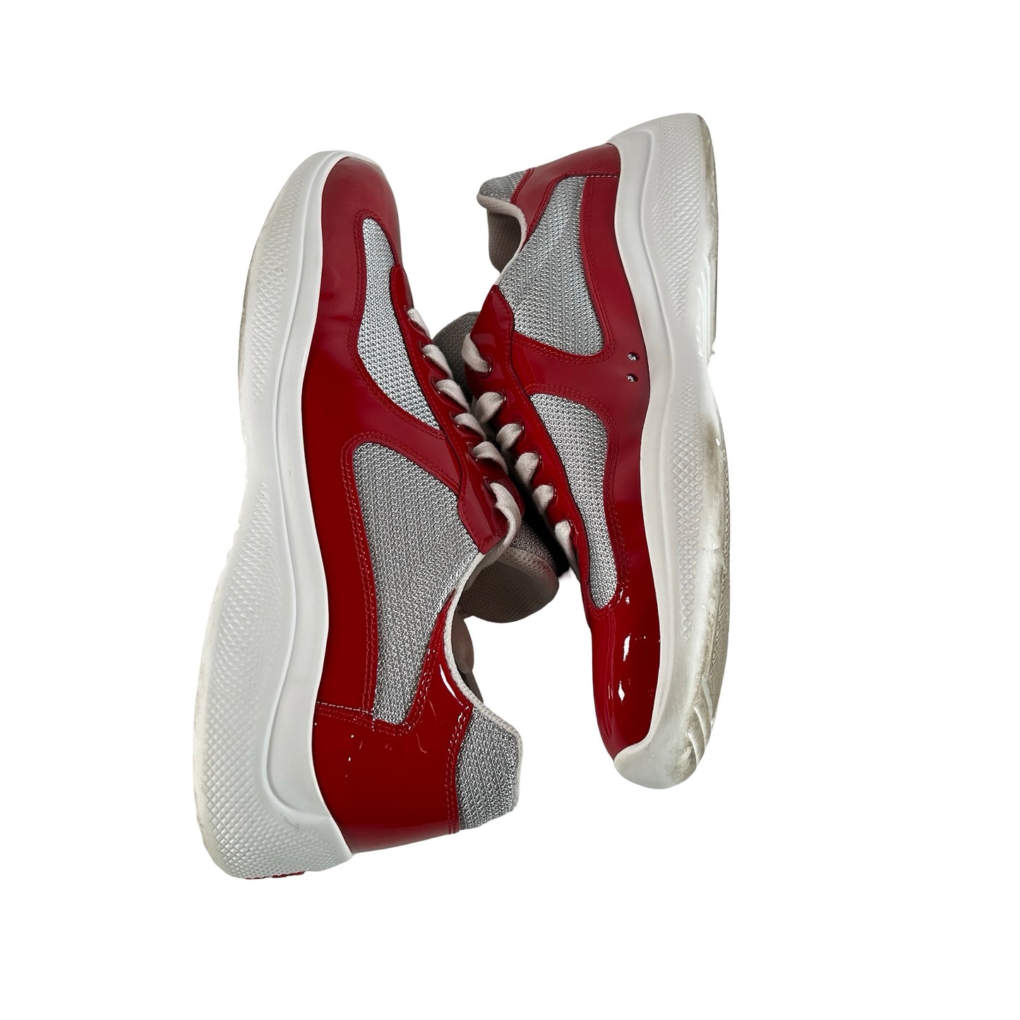 4E3400 ASZ F0F5C Prada America's Cup Red Silver [USED] - UK 9 (Used) (No Label)