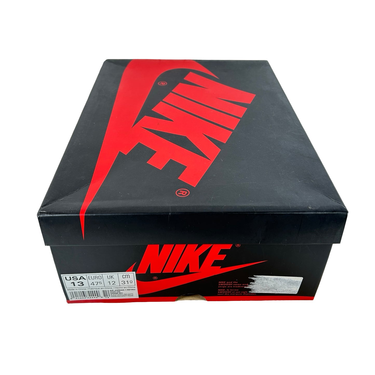 555088 001 Jordan 1 Retro High Bred Banned (2016) [USED] - 13 M (Used)