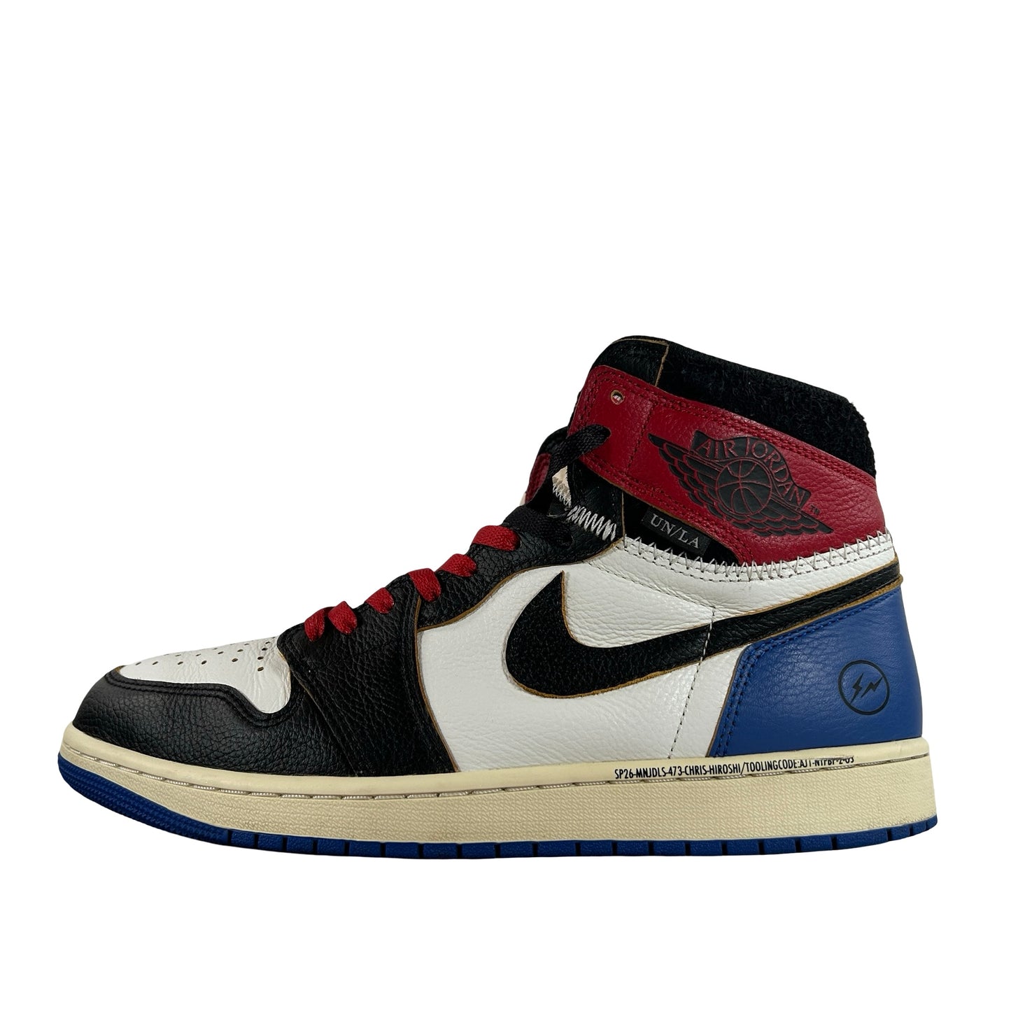 IO7847 002 Jordan 1 Retro High OG SP Fragment x Union LA Varsity Red Sport Royal [USED] - 11 M (Used4)