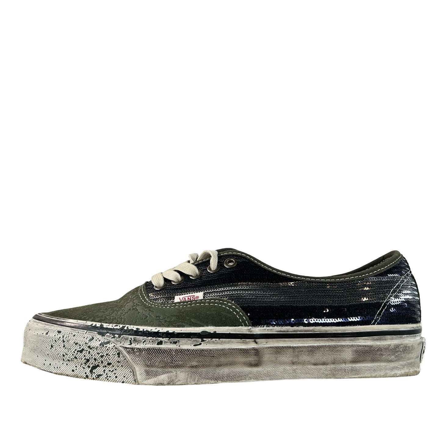 VN000DB824O Vans Premium Authentic La Habana Green Blue [USED] - 10.5 M (Used) (No Box)