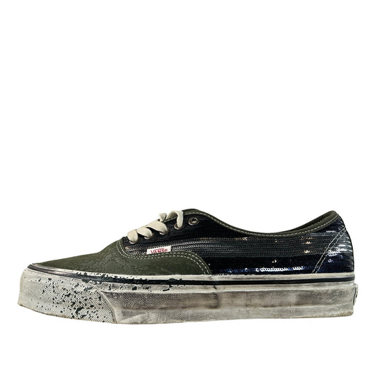 VN000DB824O Vans Premium Authentic La Habana Green Blue [USED] - 10.5 M (Used) (No Box)