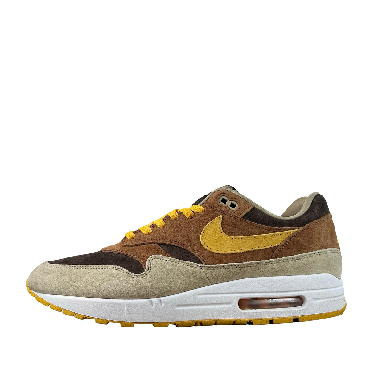 DZ0482 200 Nike Air Max 1 PRM Duck Pecan Yellow Ochre [USED] - 13 M (Used)