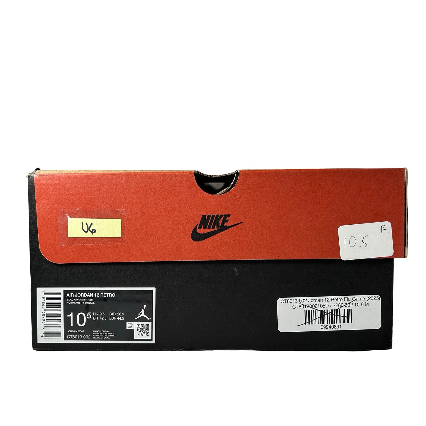 CT8013 002 Jordan 12 Retro Flu Game (2025) [USED] - 10.5 M (Used6)