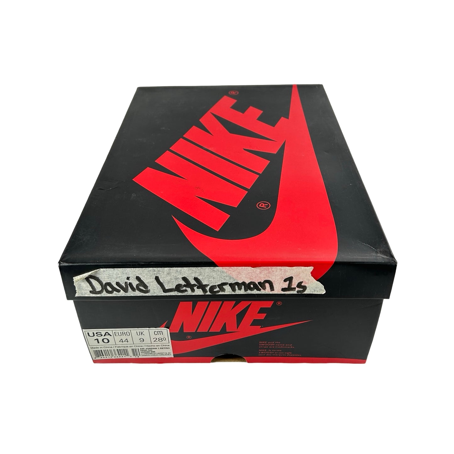 555088 606 Jordan 1 Retro David Letterman [USED] - 10 M (Used)