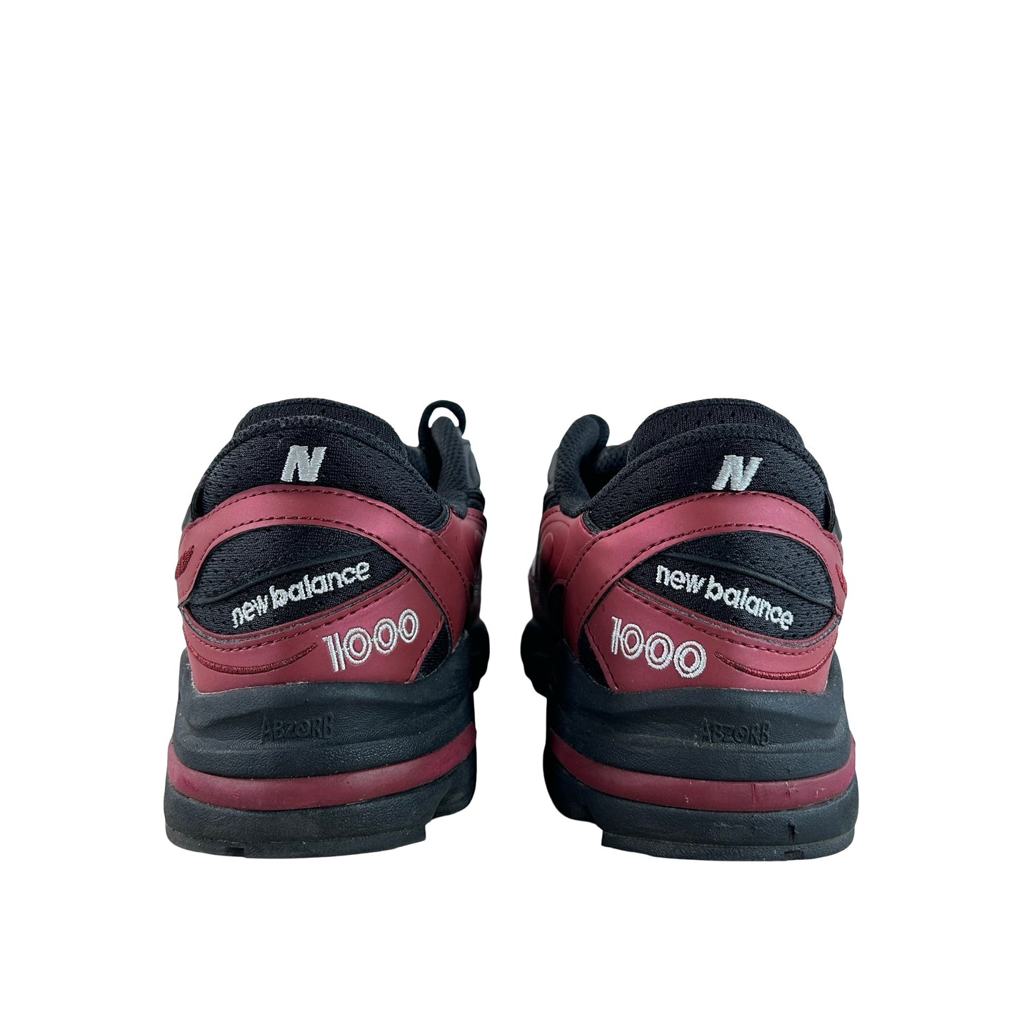 M1000FLB New Balance 1000 Black Burgundy [USED] - 9 M (Used)