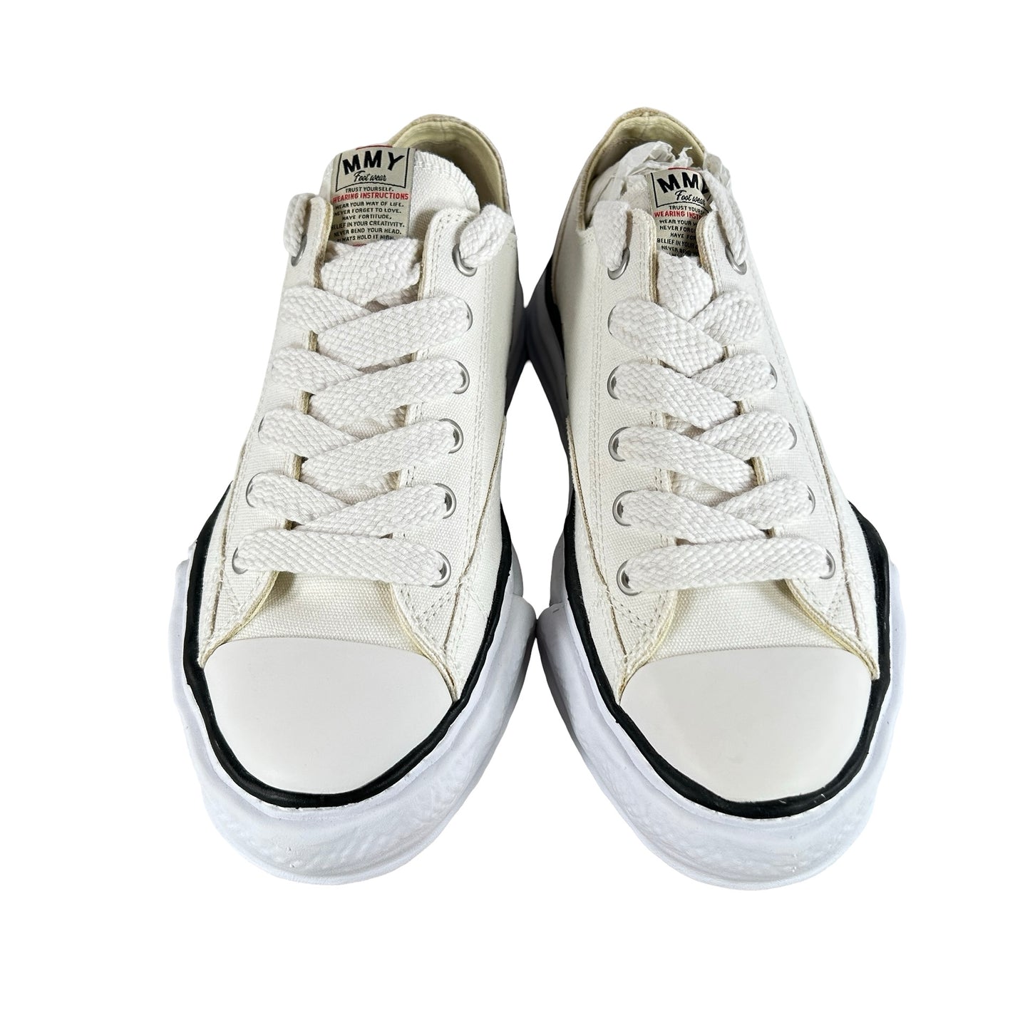 A01FW702 WHT Maison Mihara Yasuhiro Peterson OG Sole Canvas Low White [USED] - 44 EU (VNDS)