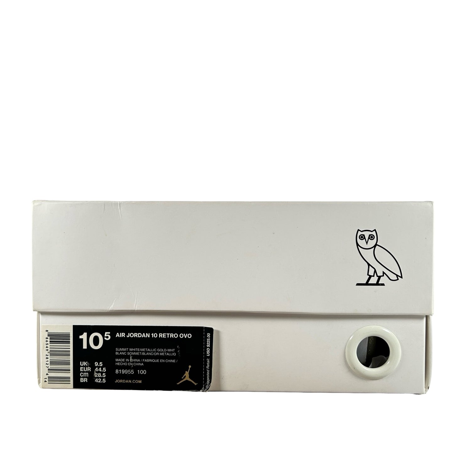 819955 100 Jordan 10 Retro Drake OVO White [USED] - 10.5 M (Used)