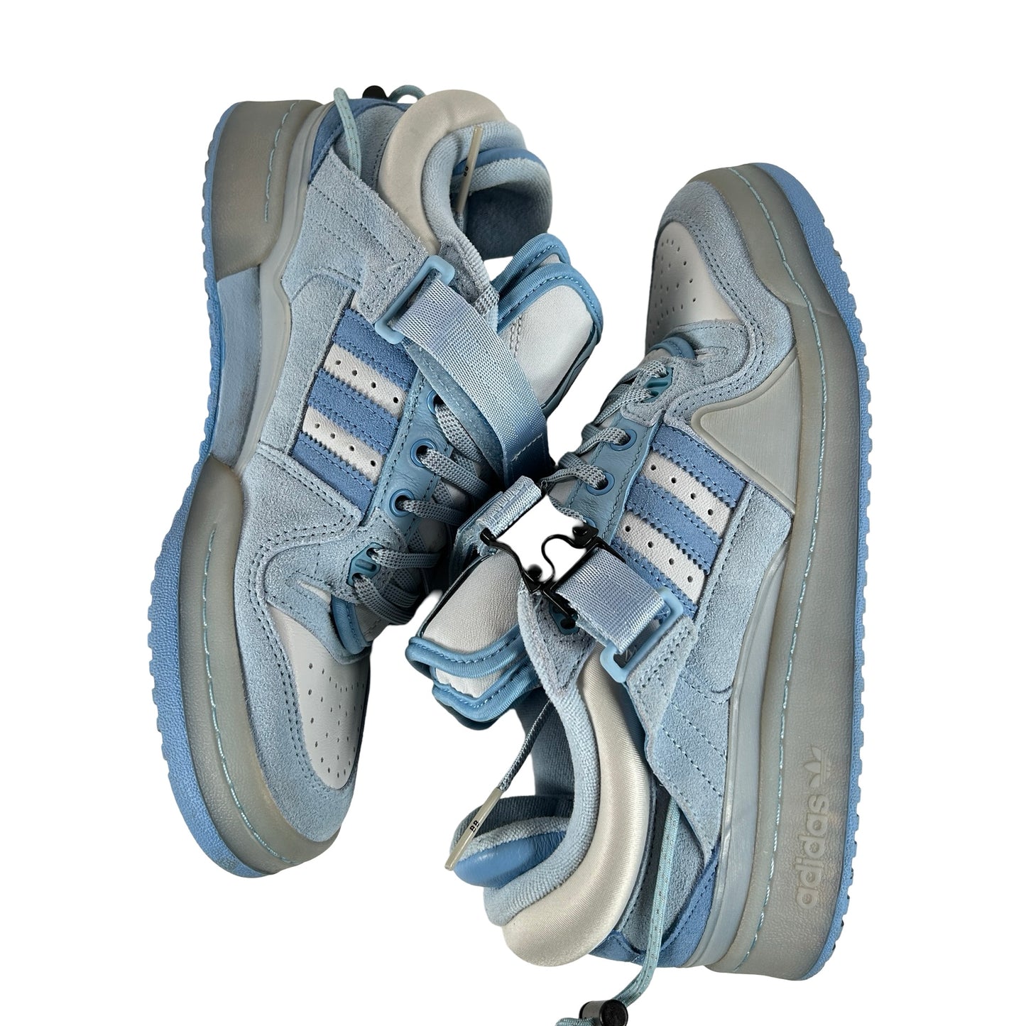 GY9693 adidas Forum Buckle Low Bad Bunny Blue Tint [USED] - 8 M (Used)