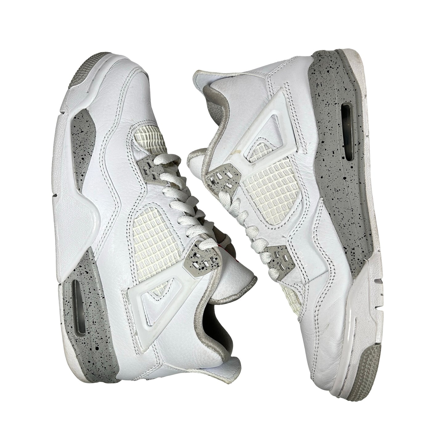 DJ4699 100 Jordan 4 Retro White Oreo (2021) (GS) [USED] - 5 Y (Used)