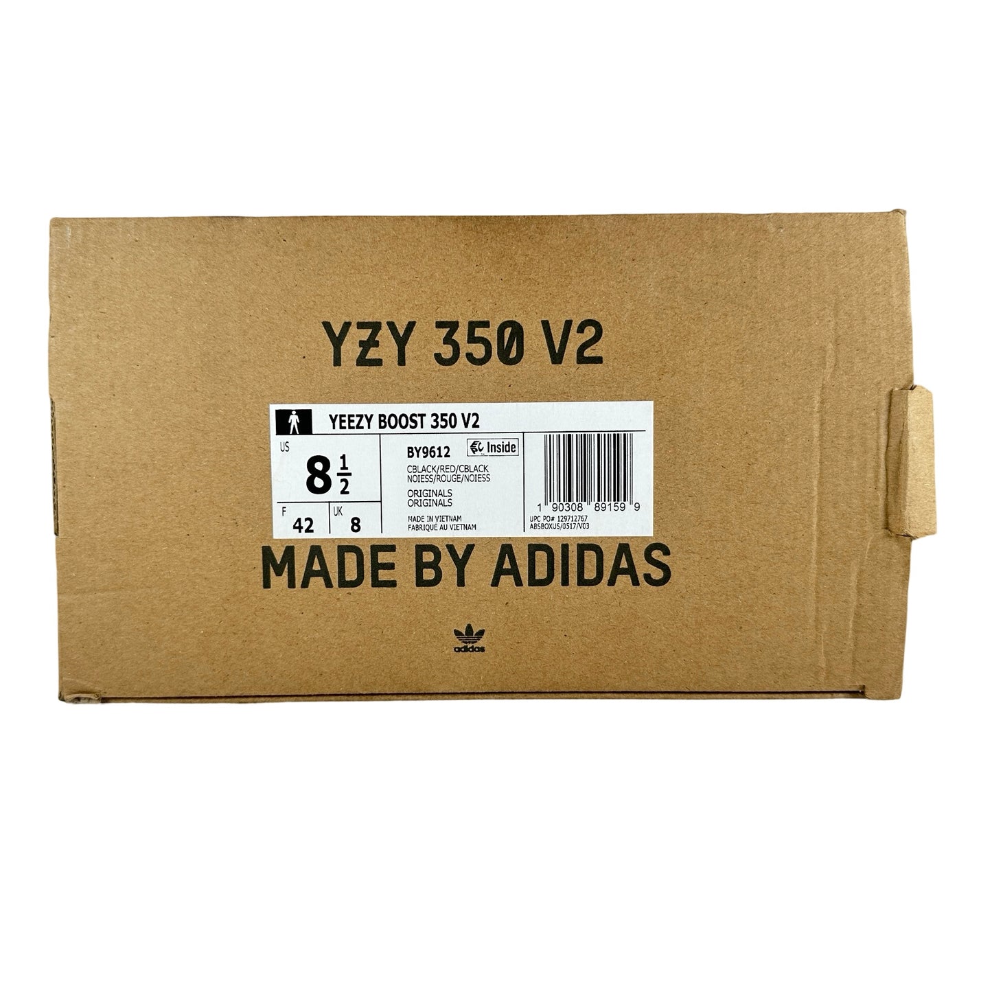 BY9612 Yeezy Boost 350 V2 Core Black Red [USED] - 8.5 M (Used)