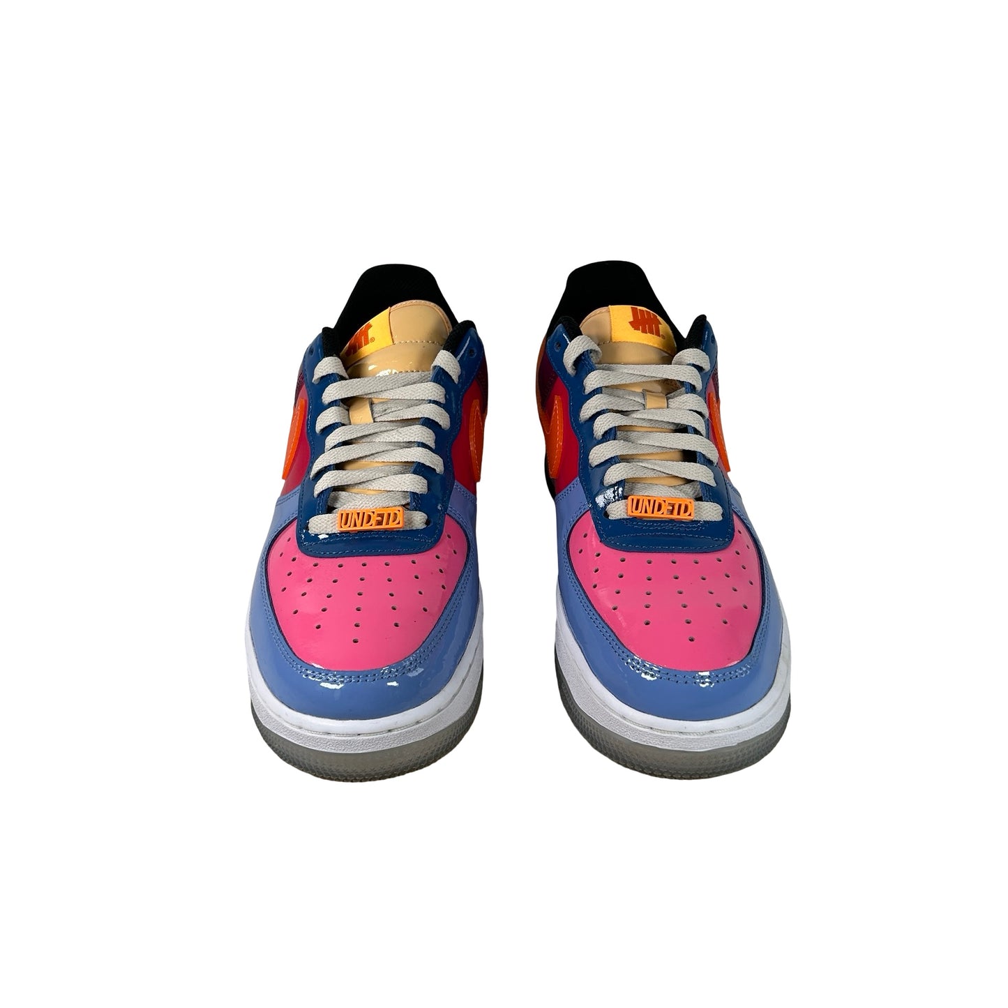 DV5255 400 Nike Air Force 1 Low SP Undefeated Multi-Patent Total Orange [USED] - 9 M (Used2) (No Lid)