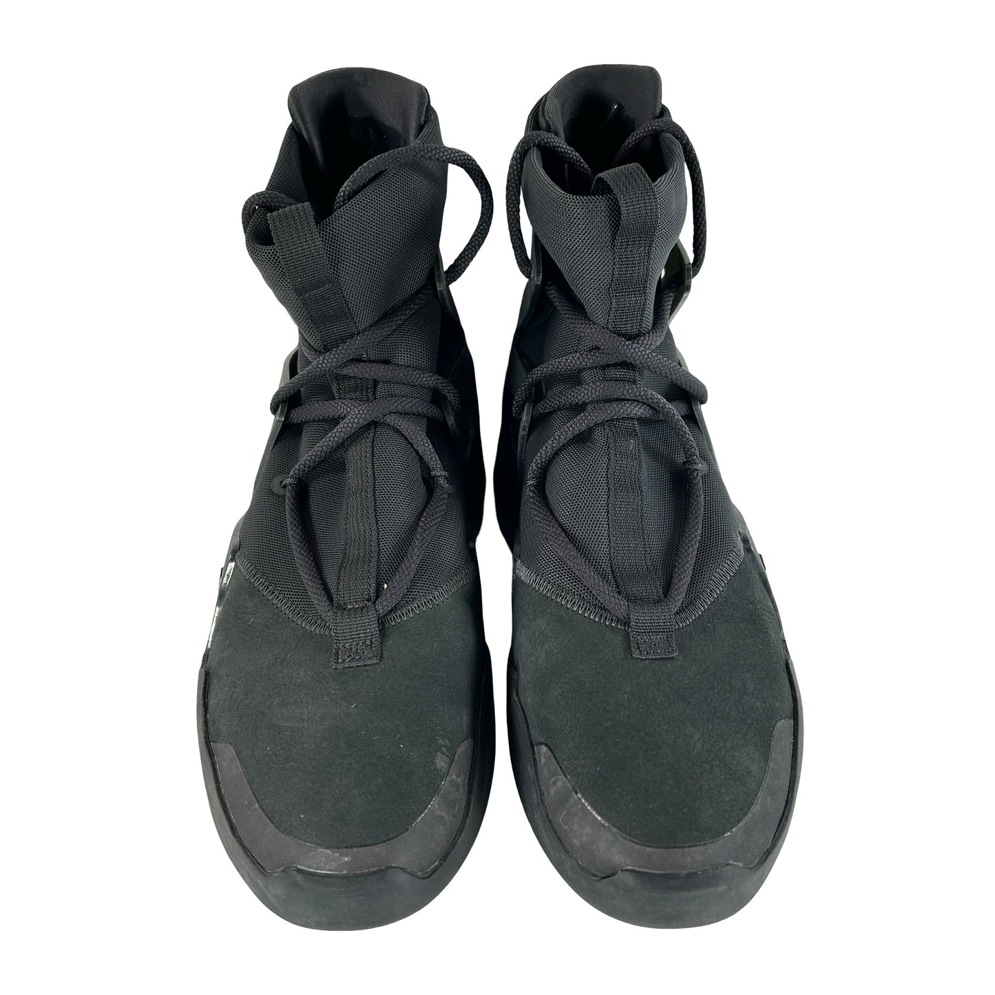 AR4237 005 Nike Air Fear of God 1 Triple Black [USED] - 10 M (Used) (Replace Box)