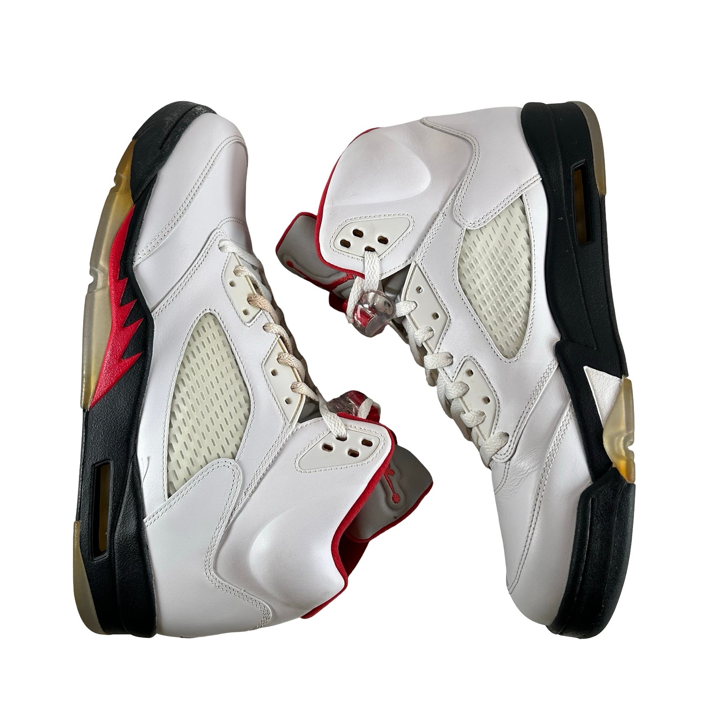 136027 100 Jordan 5 Retro Fire Red (2013) [USED] - 13 (Used)