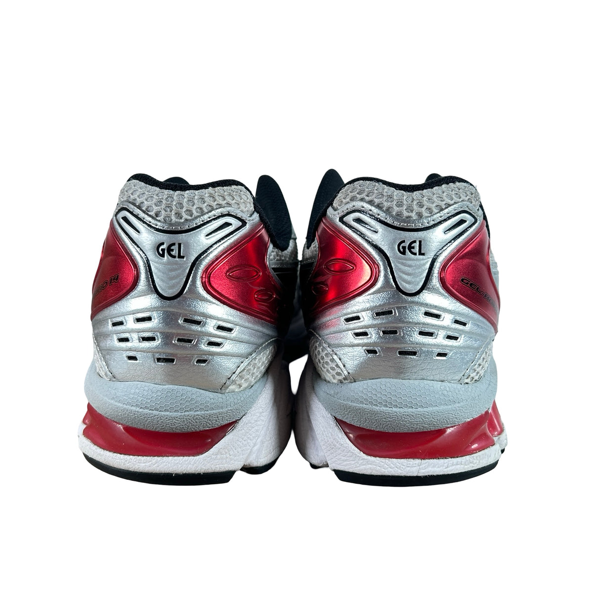 1201A019 103 ASICS Gel-Kayano 14 White Classic Red [USED] - 11.5 M (Used2)